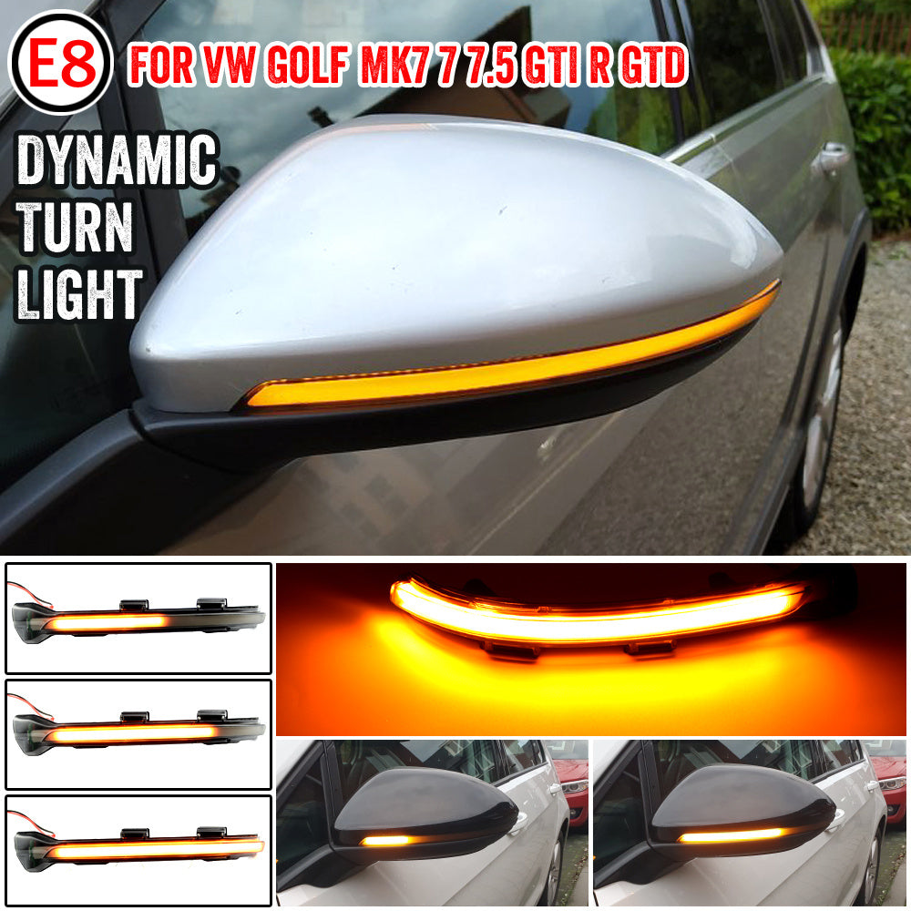 Dynamic LED Mirror Turn Signal Light for Volkswagen MK7 / GTI / R