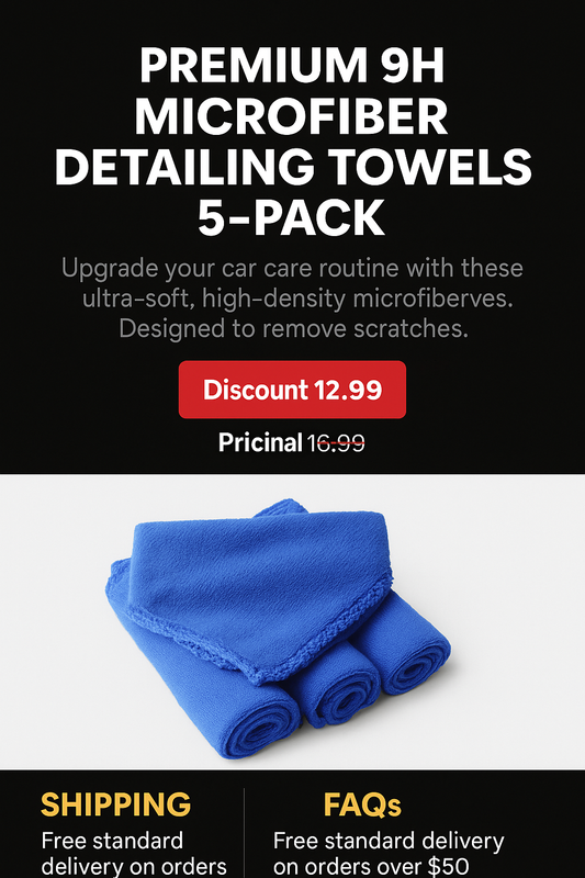 Why Premium 9H Microfiber Detailing Towels (5-Pack) Are a Must-Have for Car Care Enthusiasts