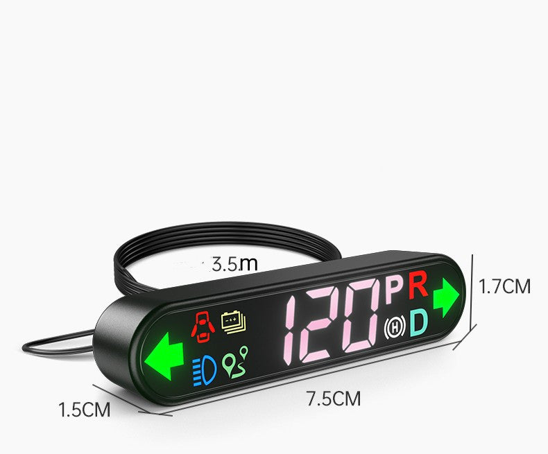 Motify Smart Car HUD Speed Display — Real-Time Driving Data for Safer Rides