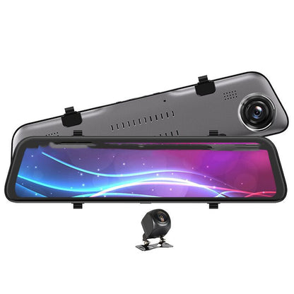 HiSilicon 2K Smart Rearview Mirror Dash Cam — Full Touch Screen Driving Recorder