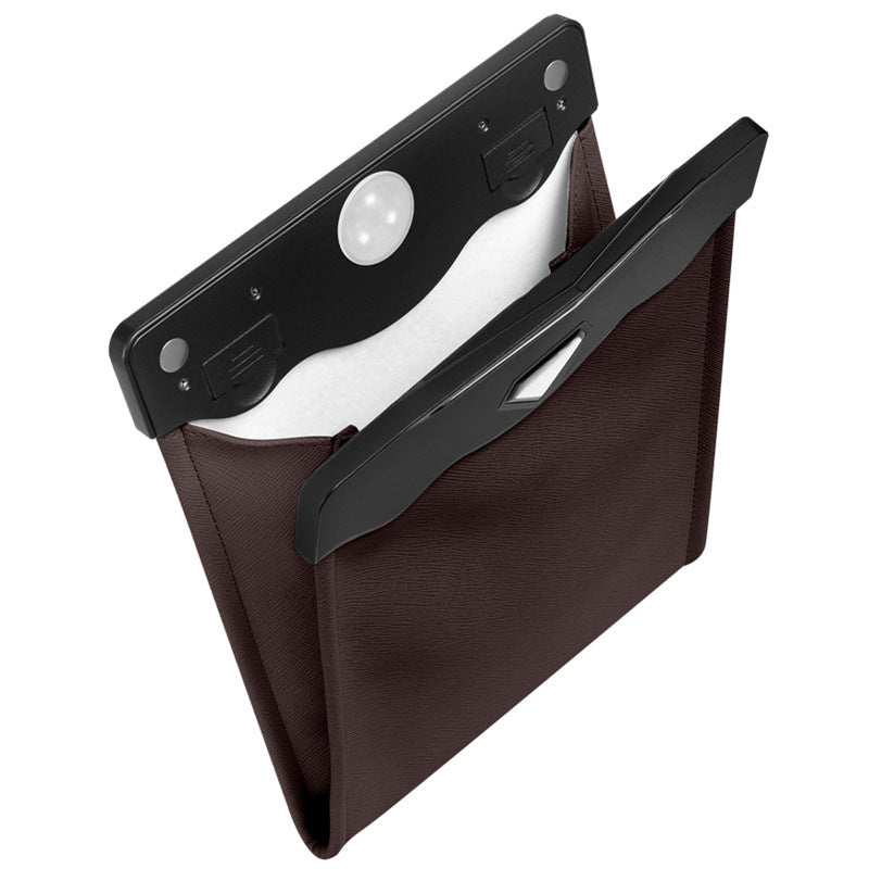 MOTIFY TECH — LED Car Trash Can & Organizer (Premium Leather with LED Light)