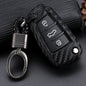 Carbon Fiber Audi Key Case – Shockproof Silicone Cover | Premium Protection