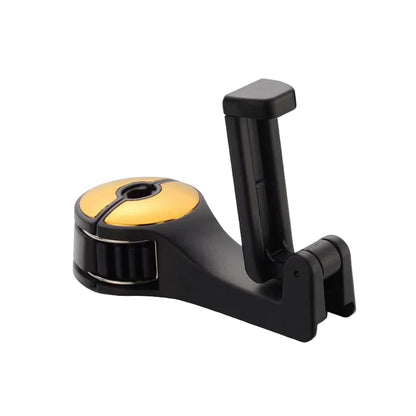 Car Headrest Hook & Phone Holder – Multi-Functional Seat Back Hanger & Mobile Mount for Cars