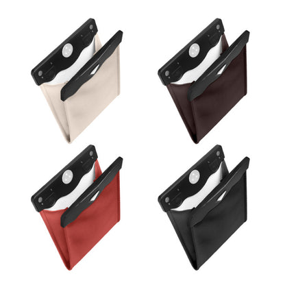 MOTIFY TECH — LED Car Trash Can & Organizer (Premium Leather with LED Light)