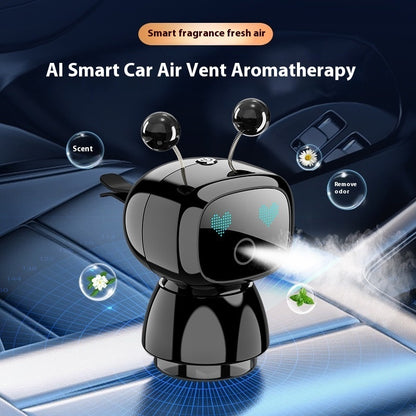 Car Robot Air Freshener – Intelligent Aromatherapy Diffuser for Car Vent | USB Rechargeable
