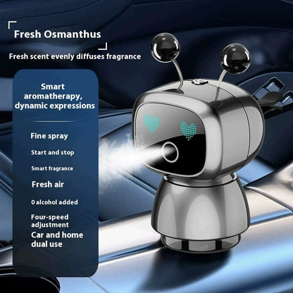 Car Robot Air Freshener – Intelligent Aromatherapy Diffuser for Car Vent | USB Rechargeable