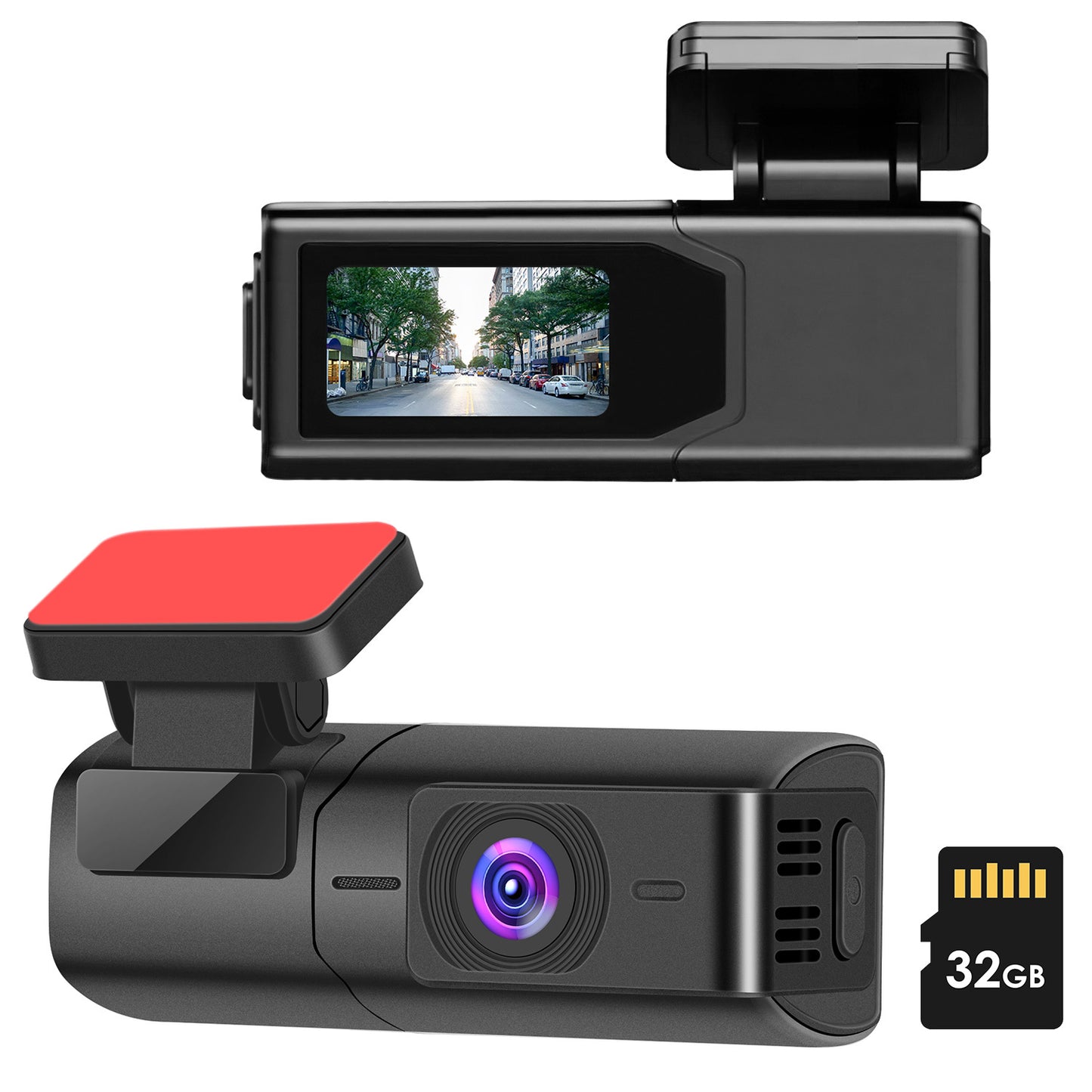 Motify 2K Smart Dash Cam with WiFi & Night Vision | 140° Wide Angle | 32GB Card Included