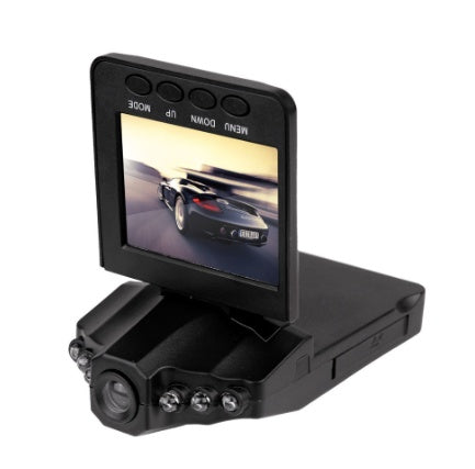 HD Night Vision Car Dash Camera H198 with foldable LCD screen and infrared LEDs