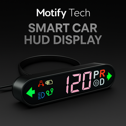 Motify Smart Car HUD Speed Display — Real-Time Driving Data for Safer Rides